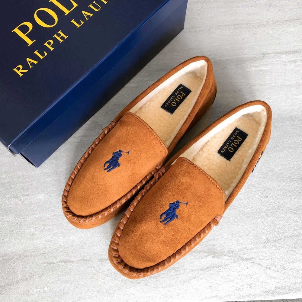 Ralph Lauren Women’s Pony Moccasin Slippers - Picture 4 of 4
